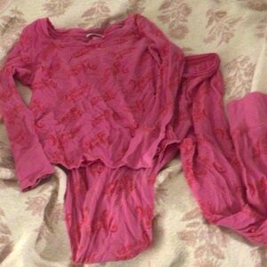 Victoria’s Secret pink thermal pj set long small reg length